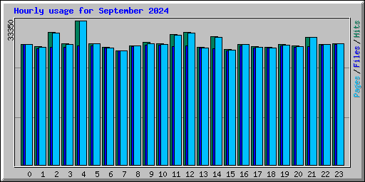 Hourly usage for September 2024